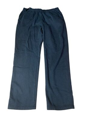 FILA Black Wide Leg Fleece Sweatpants L